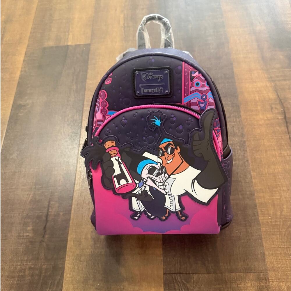 NWT Disney Loungefly The Emperor’s New Groove Yzma & Kronk Mini Backpack